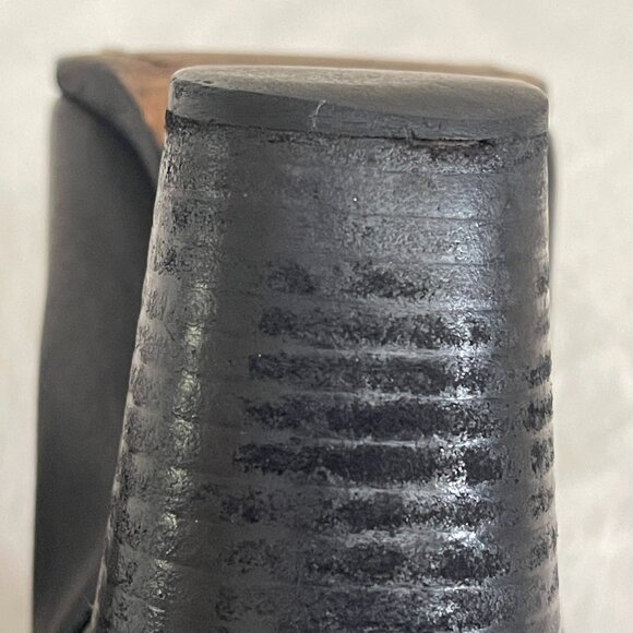 Rag & Bone Harrow Black Leather Ankle Heel Booties Size: 38.5 US 8.5 - Picture 14 of 16